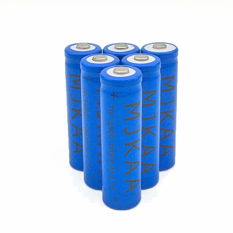 

AA Hot Sale 20pcs 14500 3.7V 1200mAh Rechargeable Batteries Lithium Li-ion Battery Suitable for Laser Pointer LED Flashlight 2A