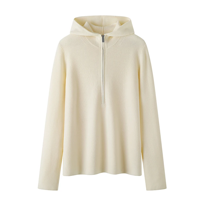 [Same Sle with Mall] Jiangnan Original Factory Осенний однотонный шерстяной свитер свободный женский