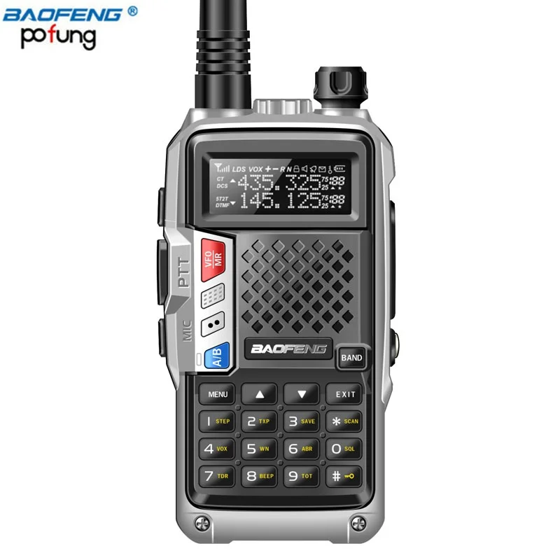 Портативная рация BAOFENG BF-UVB3 PLUS 8 Вт UHF/VHF Двухдиапазонная дальность 25 км с