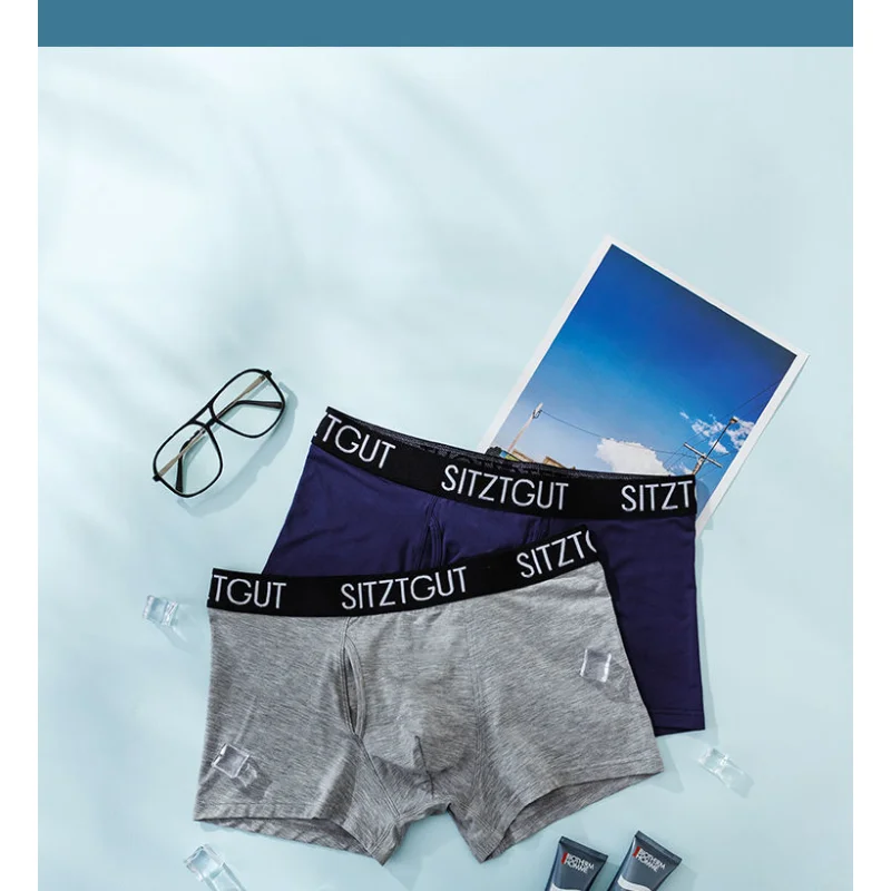 Sex Men Open Hole Breathable Underwear Penis male bullet separation for Reduce Sensitivity  of Glans Comfortable Soft underwear