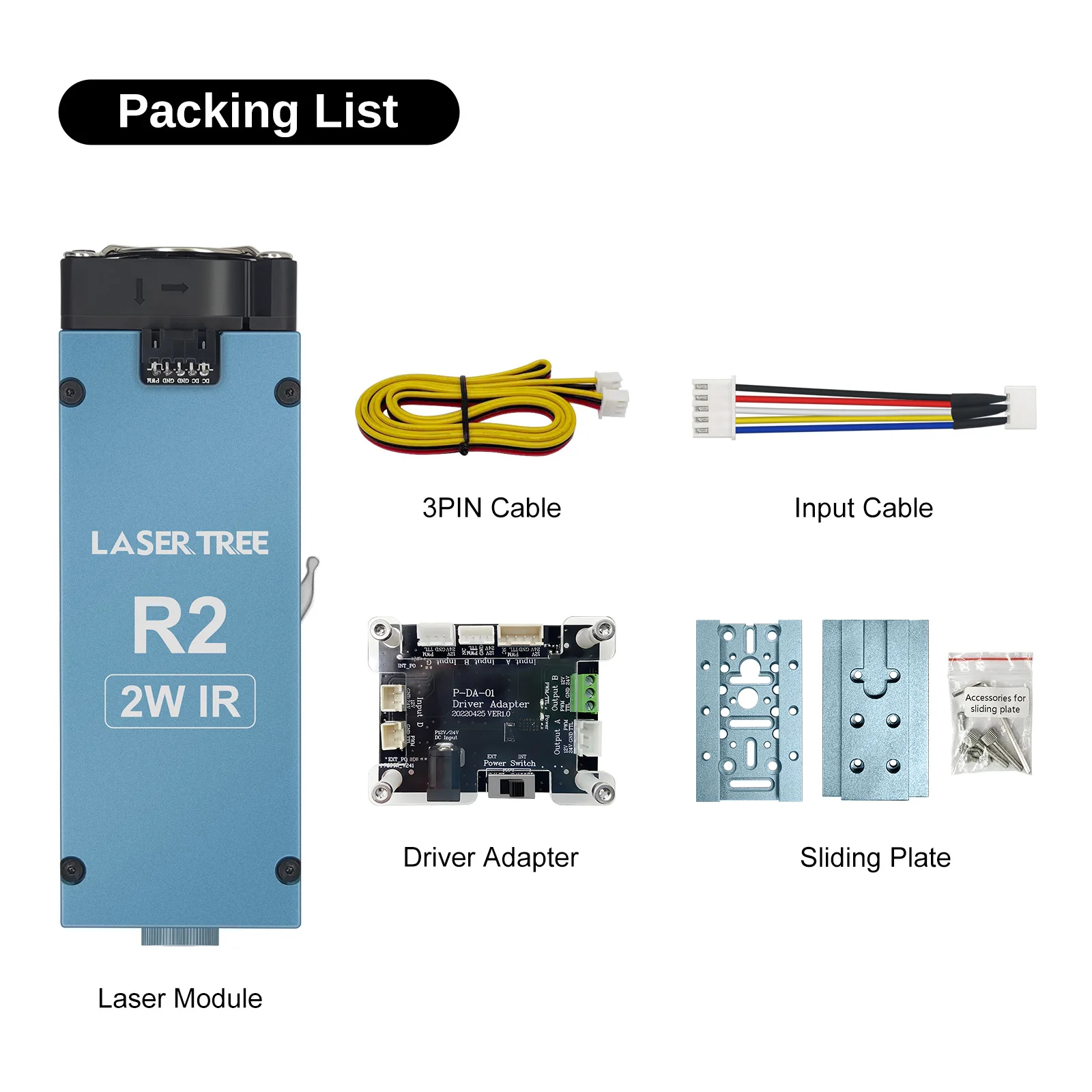 

Лазерный модуль Laser Tree 1064nm 1Вт/2Вт для гравировки