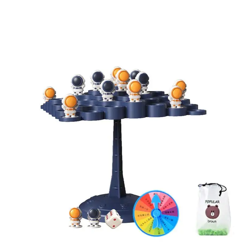 

Balance Board Game Balanced Tree Astronaut Counting Toys Kid Friendly Balanced Tree Toy Children Desktop Game Gift For Boys