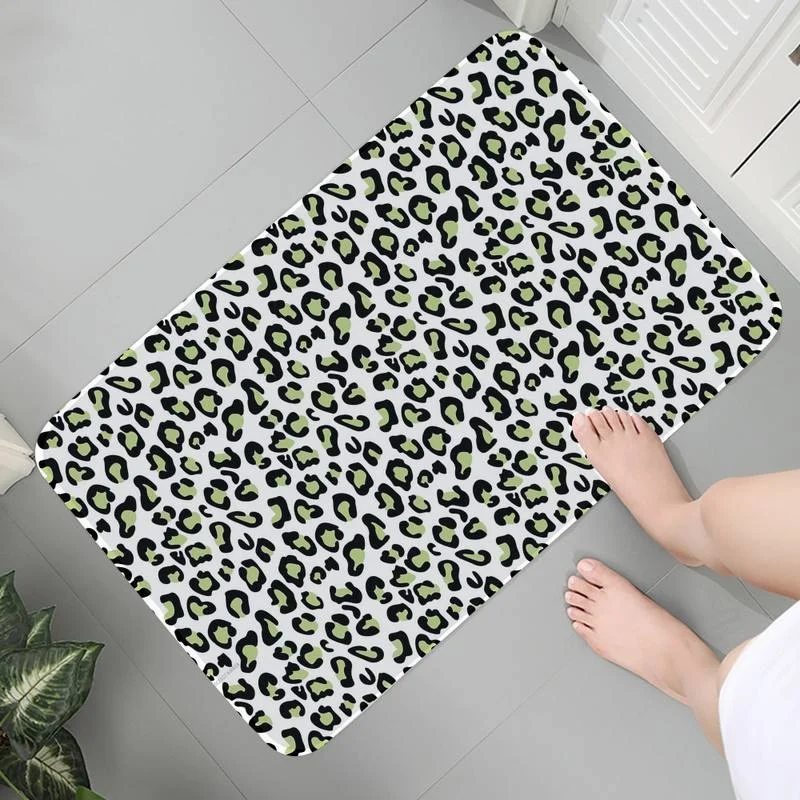 

Mats Entrance Indoor Kitchen Rug Carpet Hallway Washable Soft Coffee table Leopard Print Bath Mats Mat bedside Parlor Mat