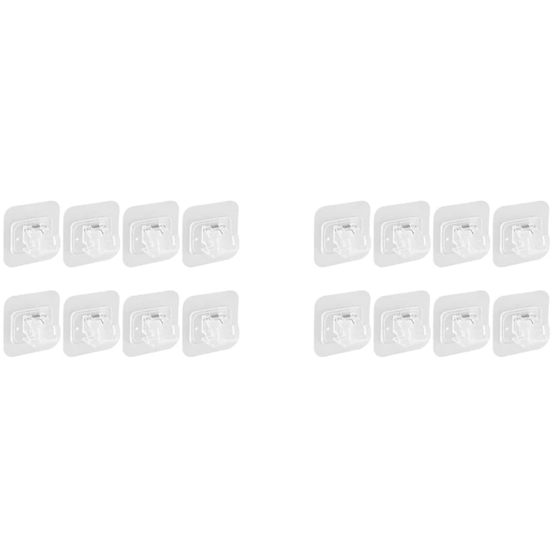 

16-кратный держатель карниза, самоклеящийся крючок, кронштейн карниза для поддержки диаметром 1-2 см