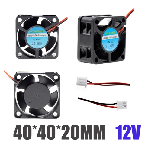 3D Printer Parts computer 4CM 5CM 6CM 4010 4020 5010 6010 Cooling Fan 5V 12V 24V 2Pin USB Blower Fan Turbo Brushless