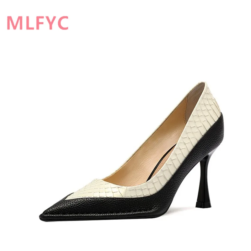 

Sexy high heels for female shallow cut pointed toe single shoes for ladies fashionable comfortable temperament single shoes