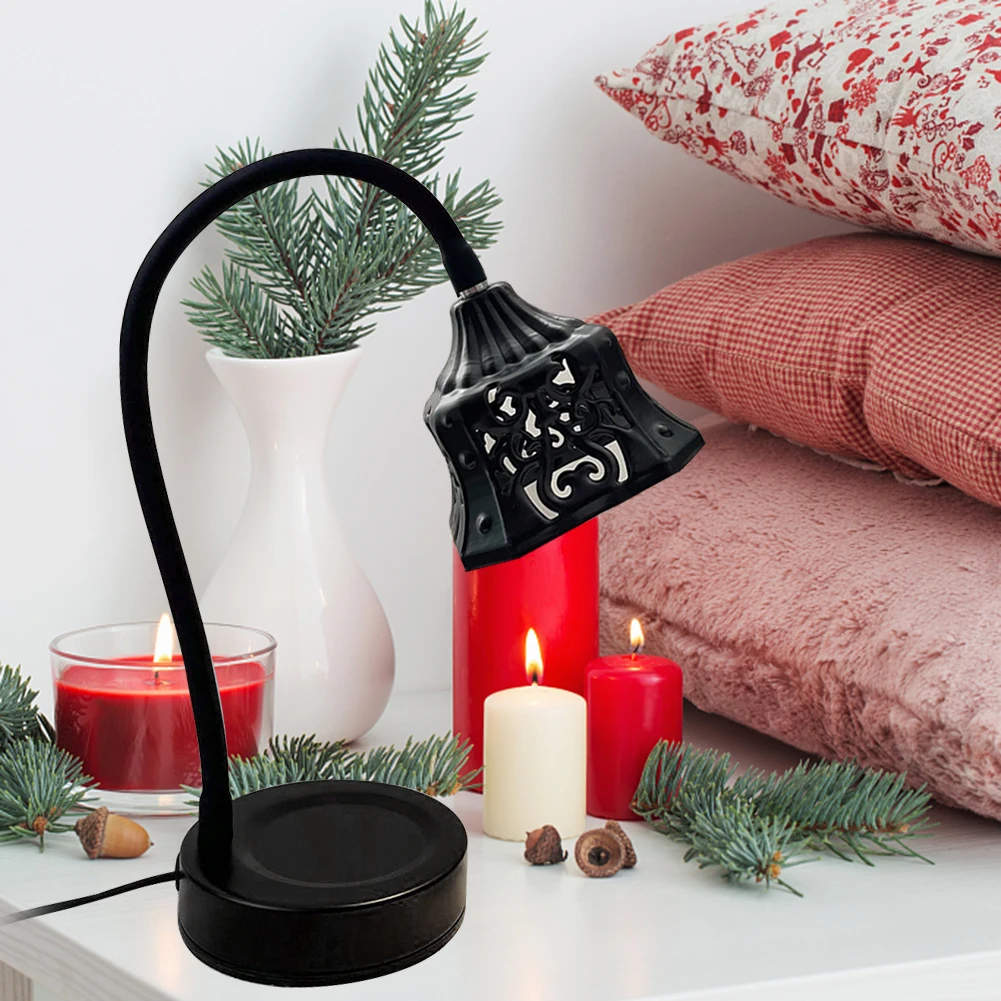 

Hollow Out Candle Heating Lamp Adjustable Temperature Electric Candle Melt Warmer Light Home Decoration for Office Living Room