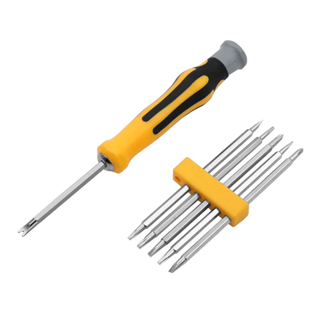 

6 In 1 Screwdriver Kit Security Tamper Proof Strong Magnetic Screwdriver Drill Bit Hex Torx Bits Flat Head Hand Tool 12 Batches