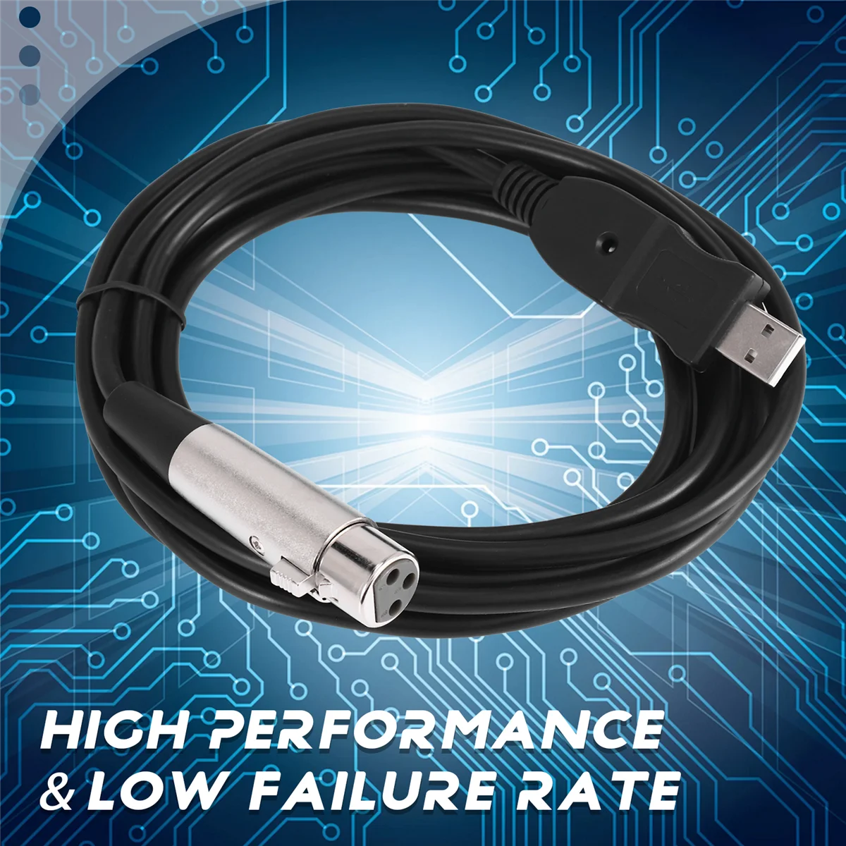 Фото FTXQ 3M USB-папа-мама XLR Микрофон USB-кабель для микрофона Новый №3