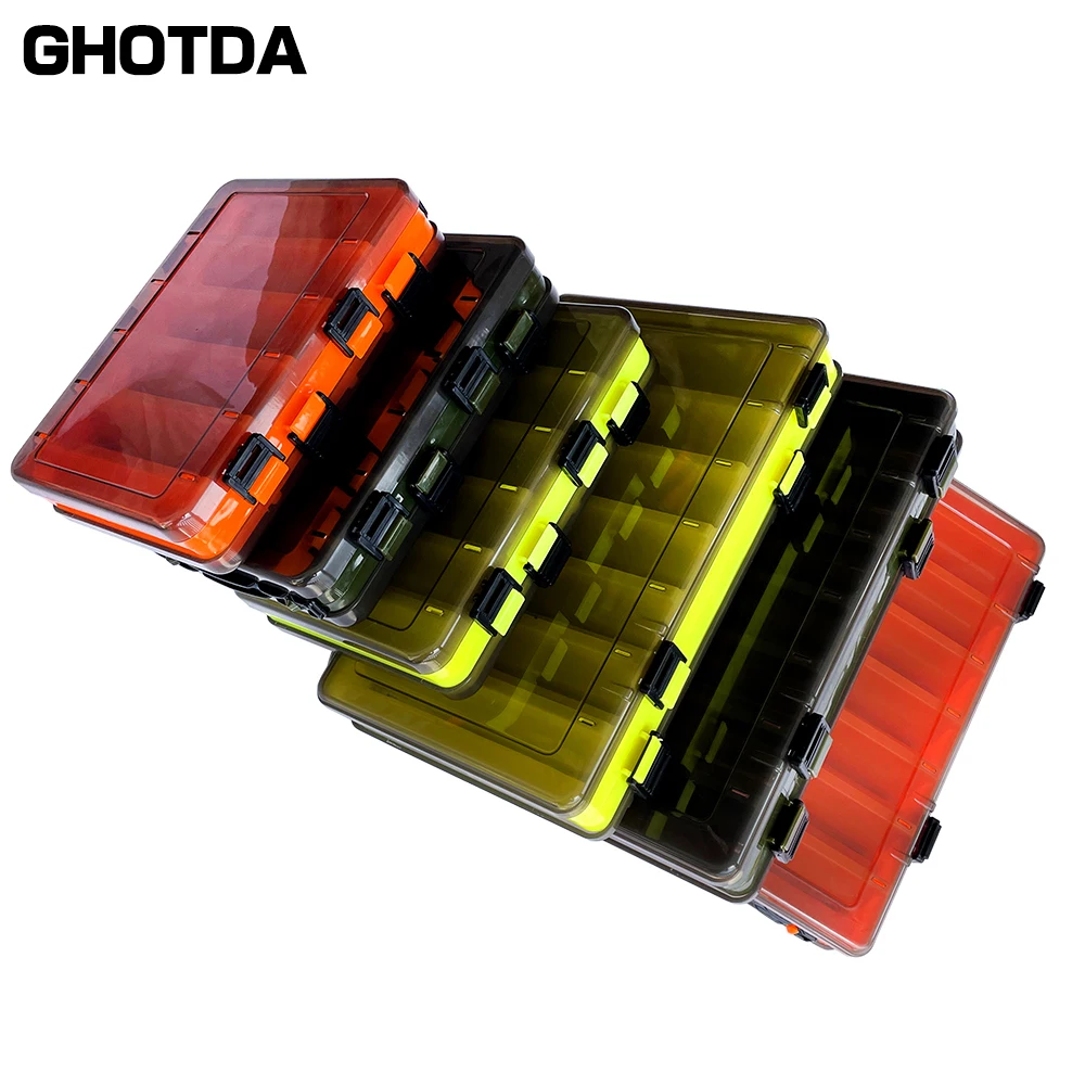 

Fishing Lure Storage Fishing Box Lightweight Double-sides Fishing Tackle Box Lure Storage Fishing Case Thicken ABS Material