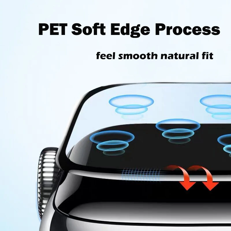 For Apple Watch Full soft Cover 3D Tempered iWatch 7 cover 41mm 6 5 4 3 Series 8 Water Screen Protector 45mm 38mm 42mm 40 44mm