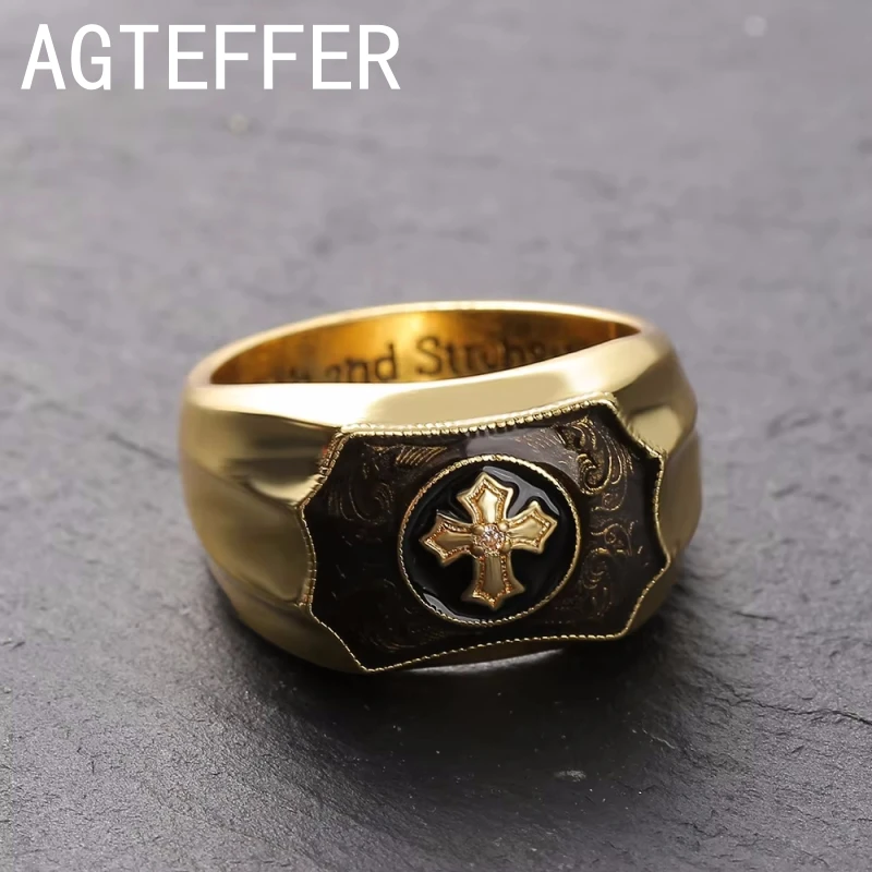 Мужское кольцо из желтого золота 18 карат