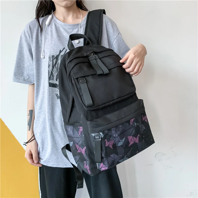 

Schoolbag Female Korean Version New 2021 Multi-purpose Backpack School Students Leisure Travel Backpack Customization