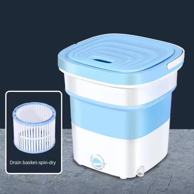 

Складная Стиральная машина высокой мощности, полностью автоматическая, маленькая бытовая стиральная машина для детского нижнего белья с б...