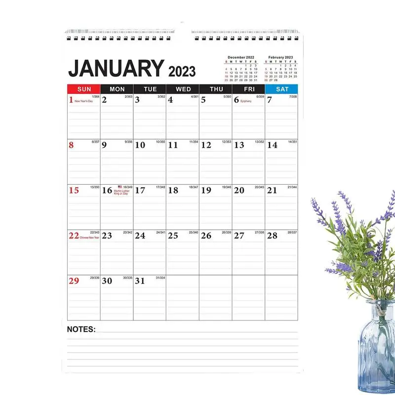 

Wall Hanging Calendar 2023 Hanging Calendar 2023-2024 January 2023 To June 2024 Monthly Calendar With Hanging Hook And Twin-Wire