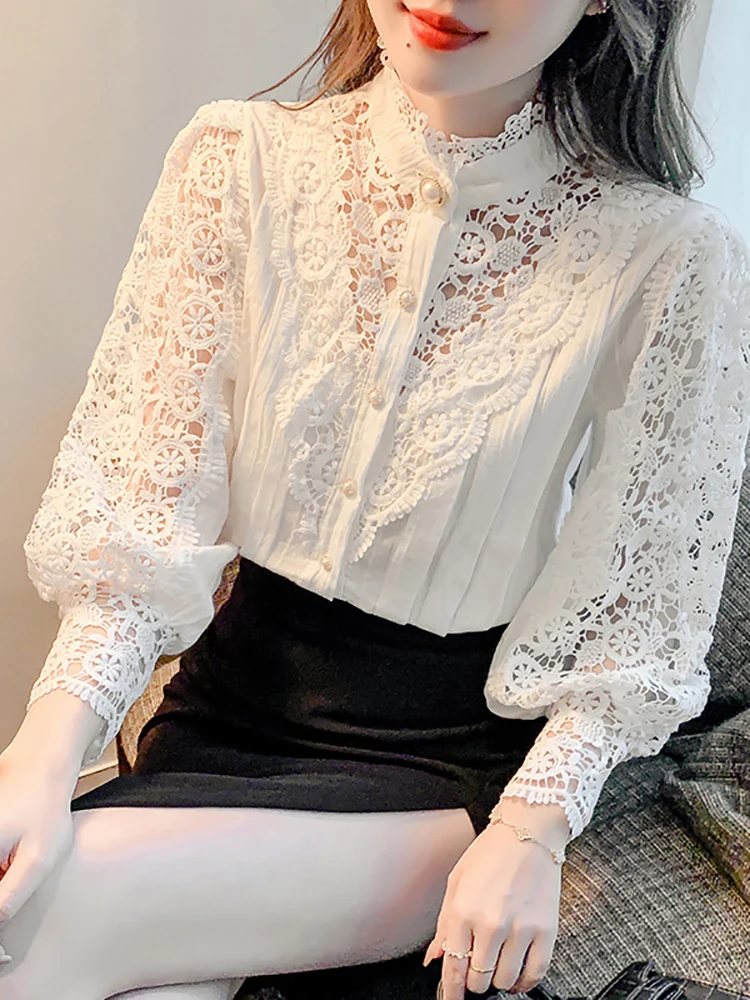 Женская рубашка с длинным рукавом Повседневная Свободная дизайнерская блузка в