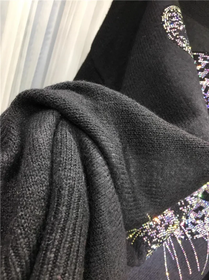 Тяжелая промышленность бриллиантовый свитер женский мультяшный тигровый голова