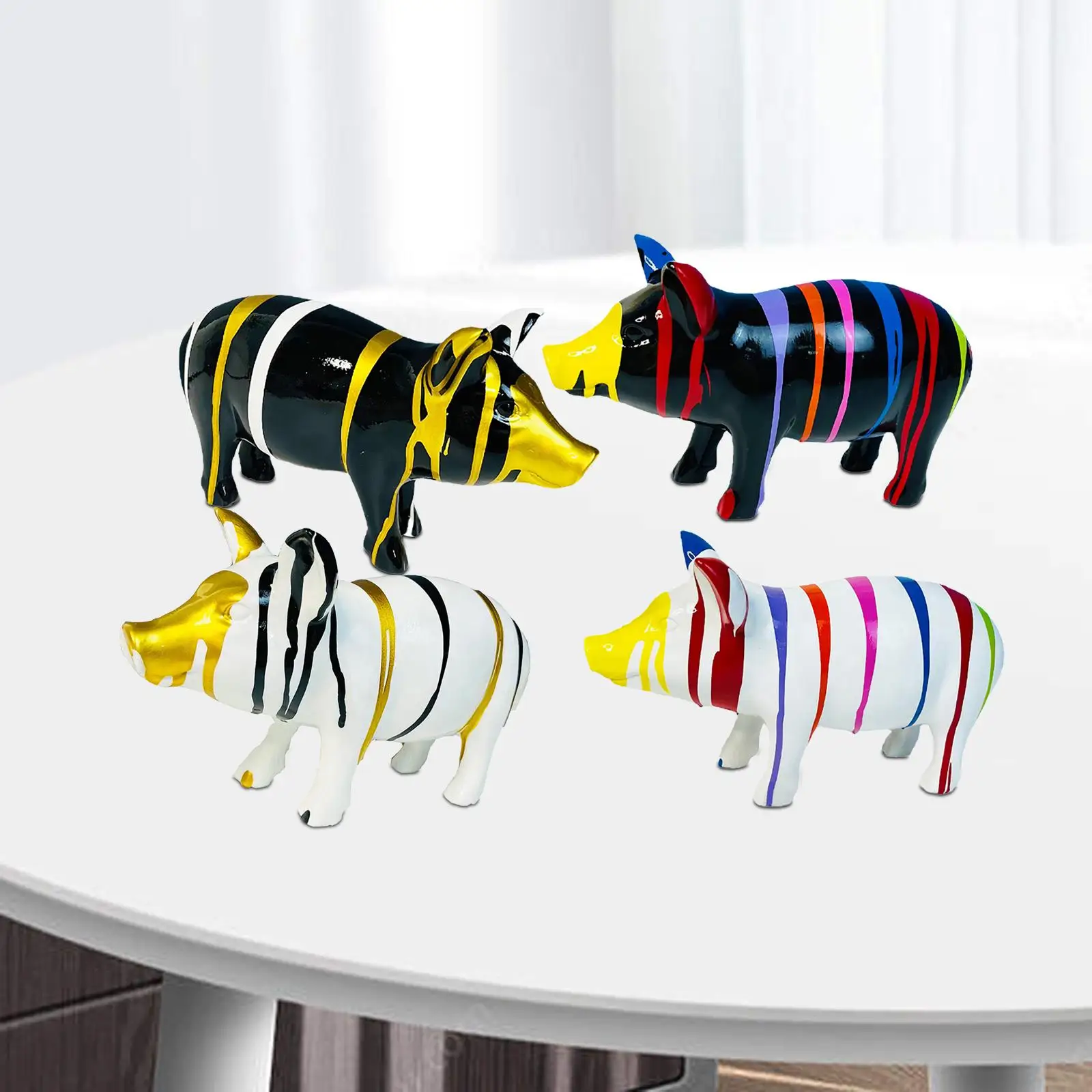 Статуя из свиньи милая креативная статуя в виде животного искусственной