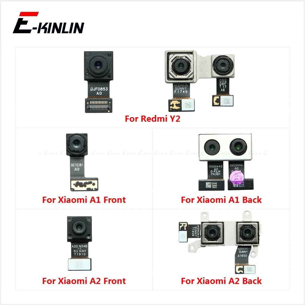 

Задняя Основная фронтальная селфи камера для Xiaomi Mi A1 A2 Lite Redmi Y1 Lite Y2 S2 маленький Модуль Ленточный гибкий кабель