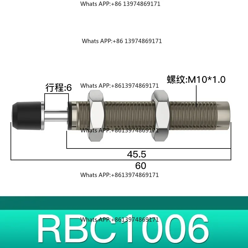 Фото RBC RB RB0806 RB2015 RBC1412 RBC2015 Гидравлический амортизатор, регулируемый пневматический гидравлический буфер RB0805 RB0604 с крышкой №5