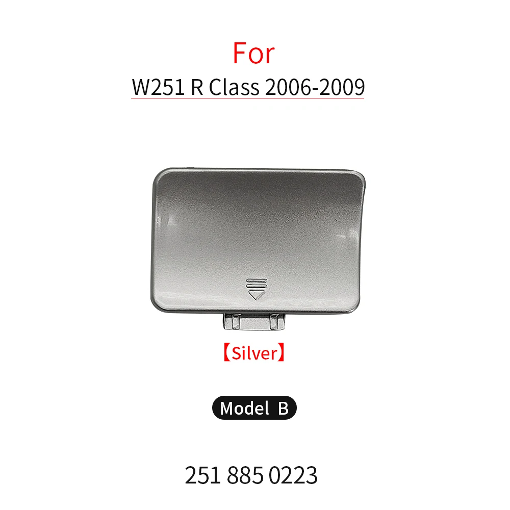 

Черная крышка для заднего бампера Mercedes W251, буксировочный крючок, крышка для Benz R Class 2006-2009 R300 R320 R350 R400 R500 2518852123