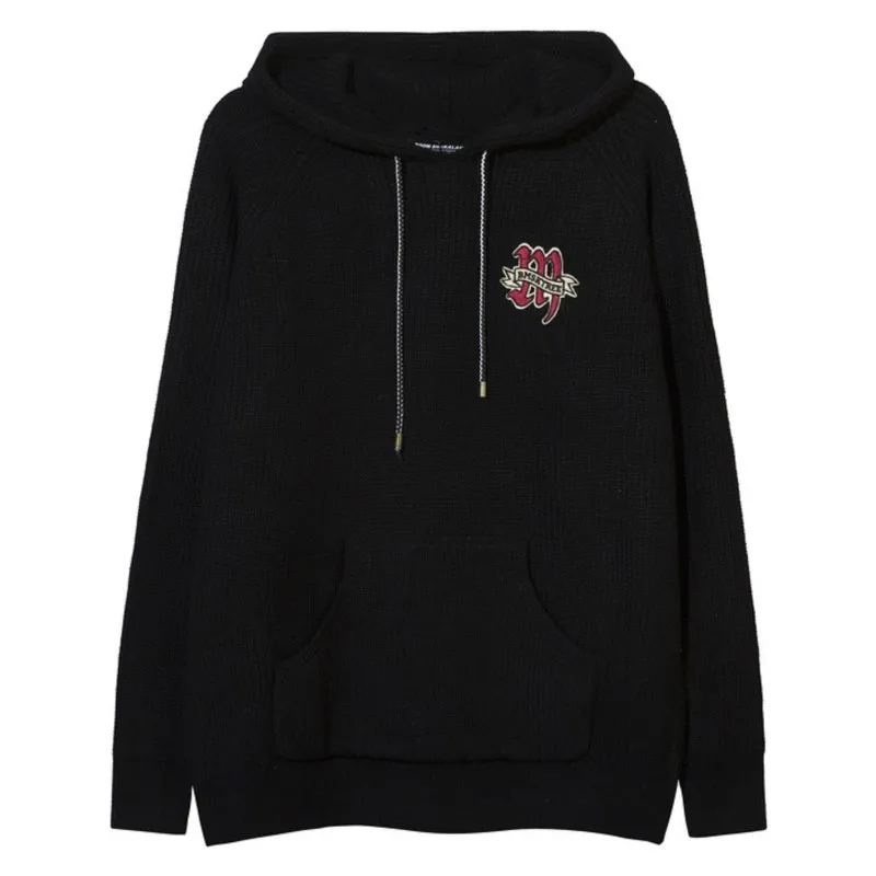 

2023 Autumn And Winter Man's New Korean Long Sleeve Fashion High Street Hooded High Street Personality Casual Sweater