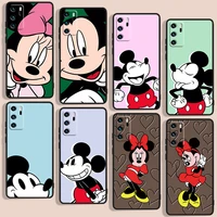 good looking mickey mouse phone case for huawei p10 p20 p30 p40 p50 lite pro 2019 plus lite e 5g black luxury silicone back soft