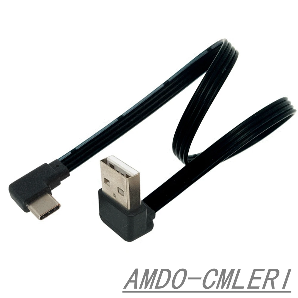 

Flache ellenbogen USB-C Typ C Up & Down 90 Grad daten ladekabel Links und Rechts USB universal daten kabel für Android handys