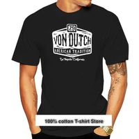 camiseta holandesa de von van logo rockabilly tinta de tatuaje