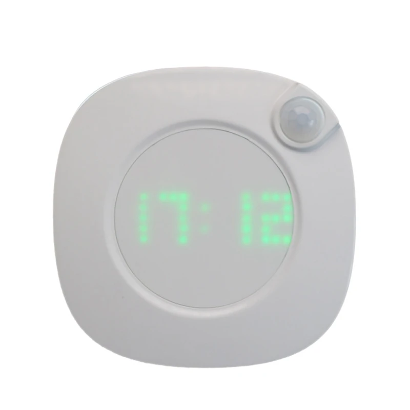

Home Living Room Decor Sensor LED Wall Clock Digital Time Night Light Gravity Sensor Wall Lamp Bedroom Home Decoration