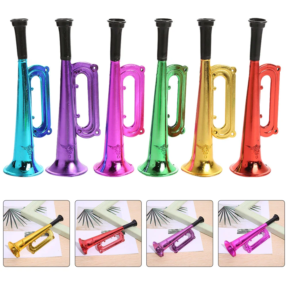

6 Pcs Children's Trumpet Noise Maker Kids Plastic Toys Mini Models Music Cheering