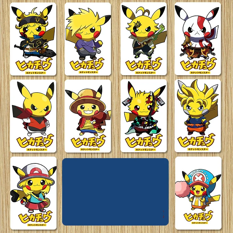 

Een Set Van 10 Pokemon Stickers Pikachu Kaart Stickers Pikachu Anime Cartoon Kaart Stickers Student Bus Metro Bankkaart Stickers
