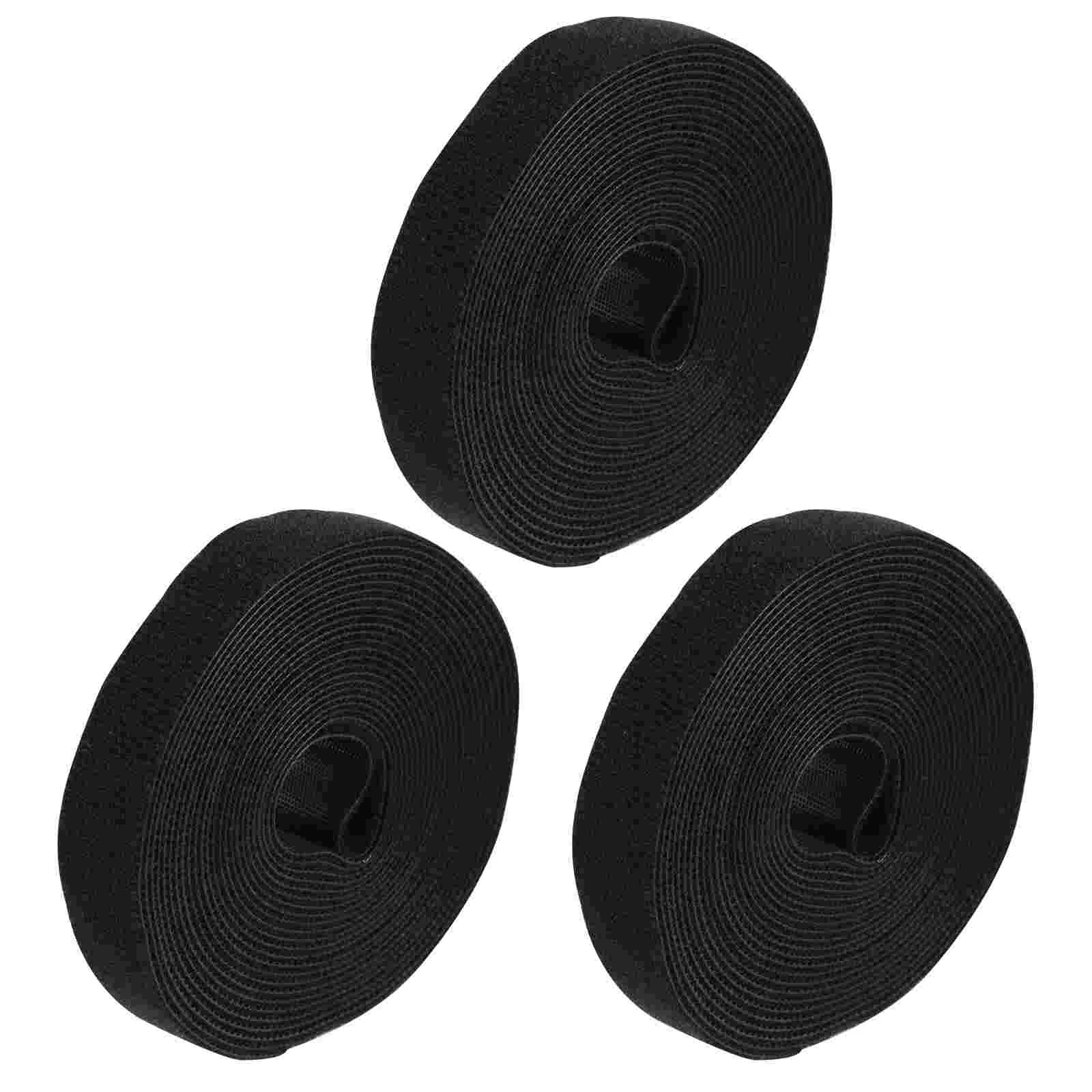 

Tape Hook Loop Stickyfastener Cable Fastening Leg Polyestercoins Strength Industrial Waterproof Adhesive Furniture Strap Black