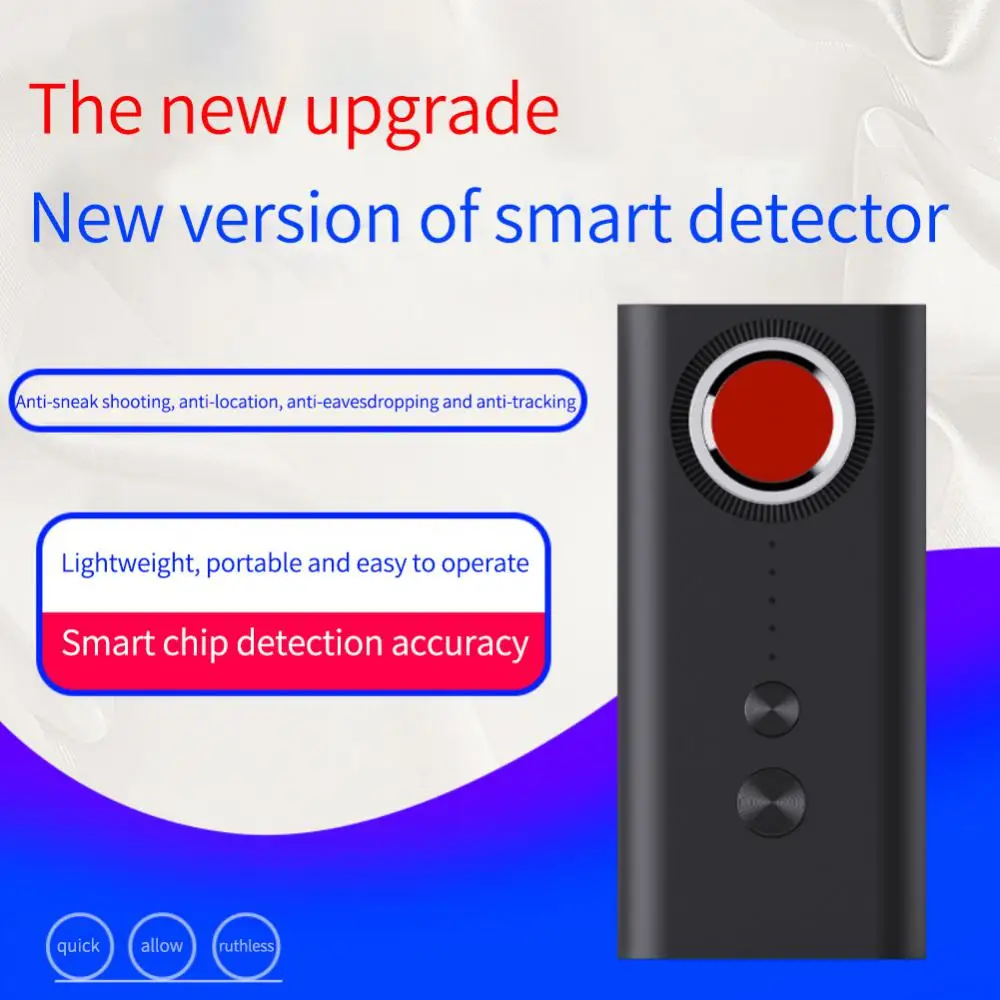 

Portable Hotel Camera Detector Prevent Monitoring Wireless Signal Detector Car GPS Locator Tracking Detection Smart Detector