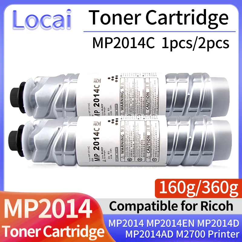 1 шт./2 шт. BK160g 360g MP2014 тонер-картридж для Ricoh MP 2014 2014D 2014AD M2700 2701 2702 DSM1120 Тонер-порошок