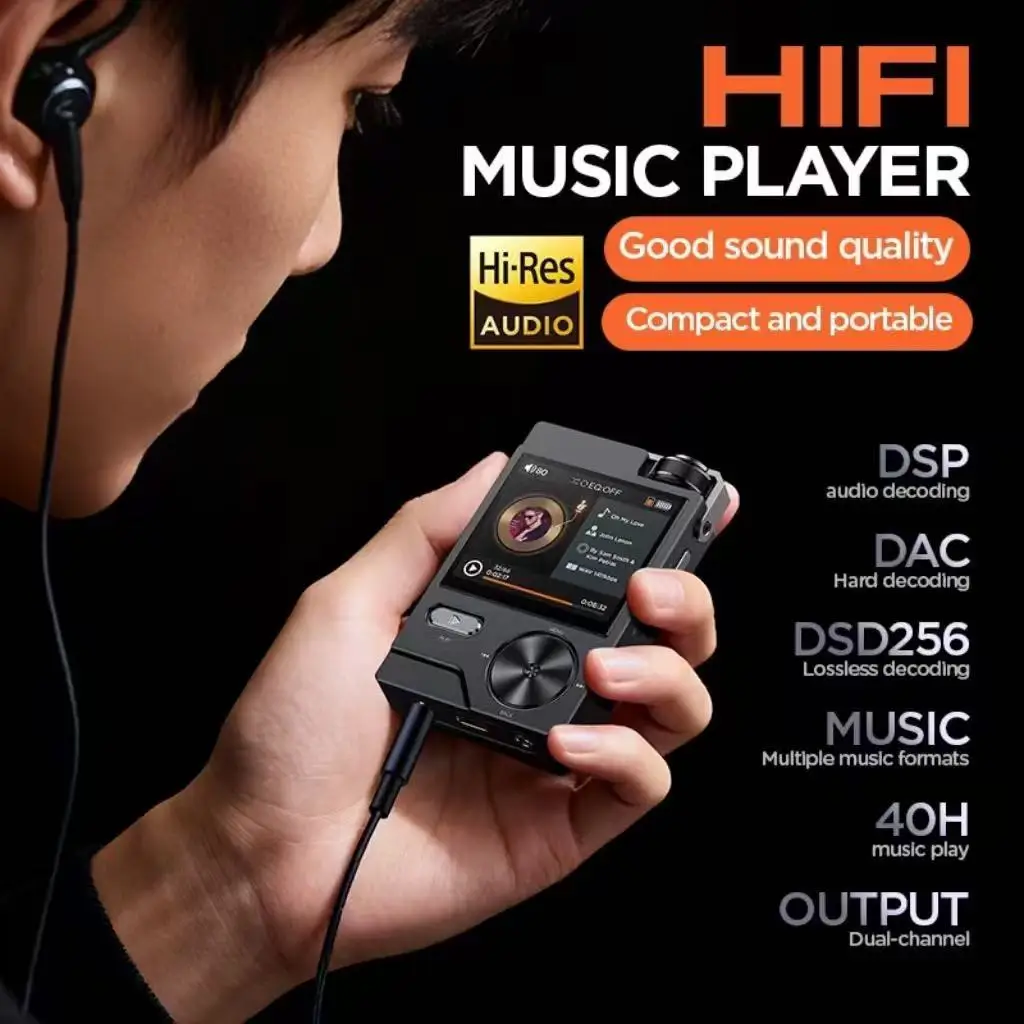 Фото ALVXON Hi-Res Audio HIFI DSD256 MP3 USB DAC, USB-устройство для наушников, расширяет память на 258 ГБ, CUE AUDIO, 40 часов воспроизведения музыки №3