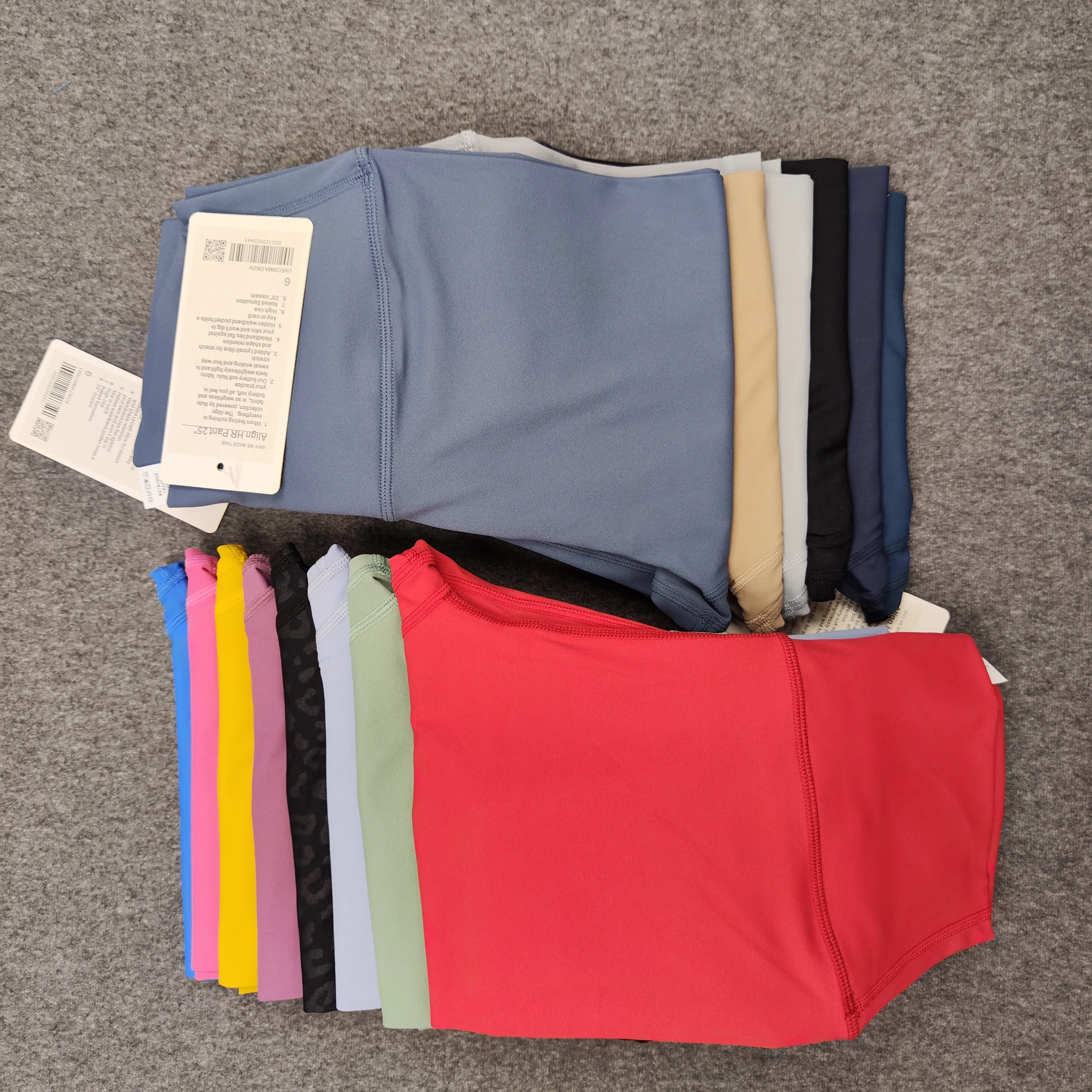 Luluwomen's Pants Yoga Gym High Waist Leggings Outdoor Jogging Fitness Sport 25