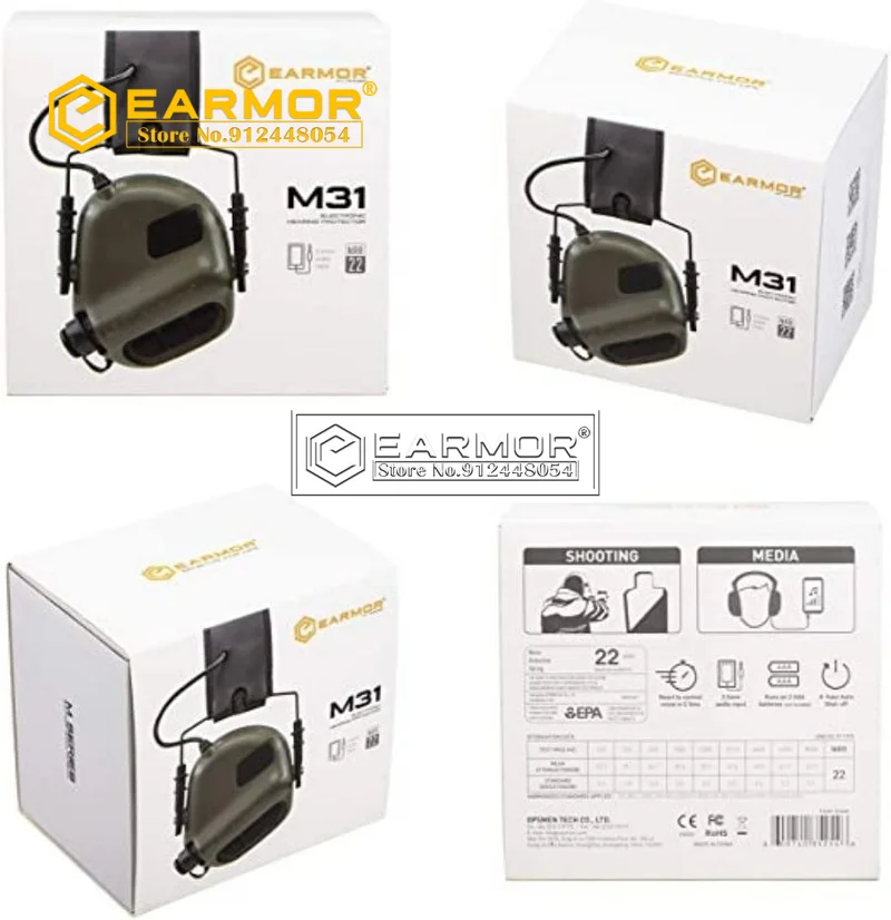 Наушники opsman EARMOR тактическая гарнитура M31 MOD3 шумоподавляющие наушники военные