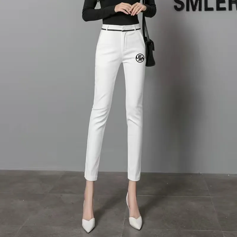 

New Women's Golf Apparel Autumn Women's Golf Capris Golf Apparel Women's Sports Casual Pants Elastic Waist Golf Style Women's Ca
