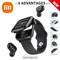 xiaomi smart watch headset 2 in 1 ip67 waterproof dip67 water bluetooth 5 0 business sports smart watch ios android smart phone
