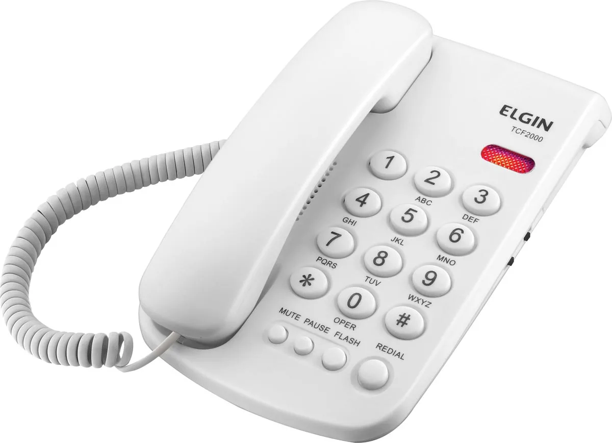 

WIREED PHONE TCF 2000 B-BLOCK KEY-BLAME LUMINOUS INDICATION-WHITE COLOR
