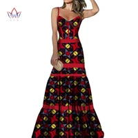 african print dresses for women sexy applique strap long dresses vestidos bazin riche african ankara dress clothing wy3440