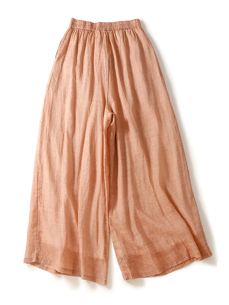 Брюки женские тонкие с широкими штанинами повседневные свободные драпированные