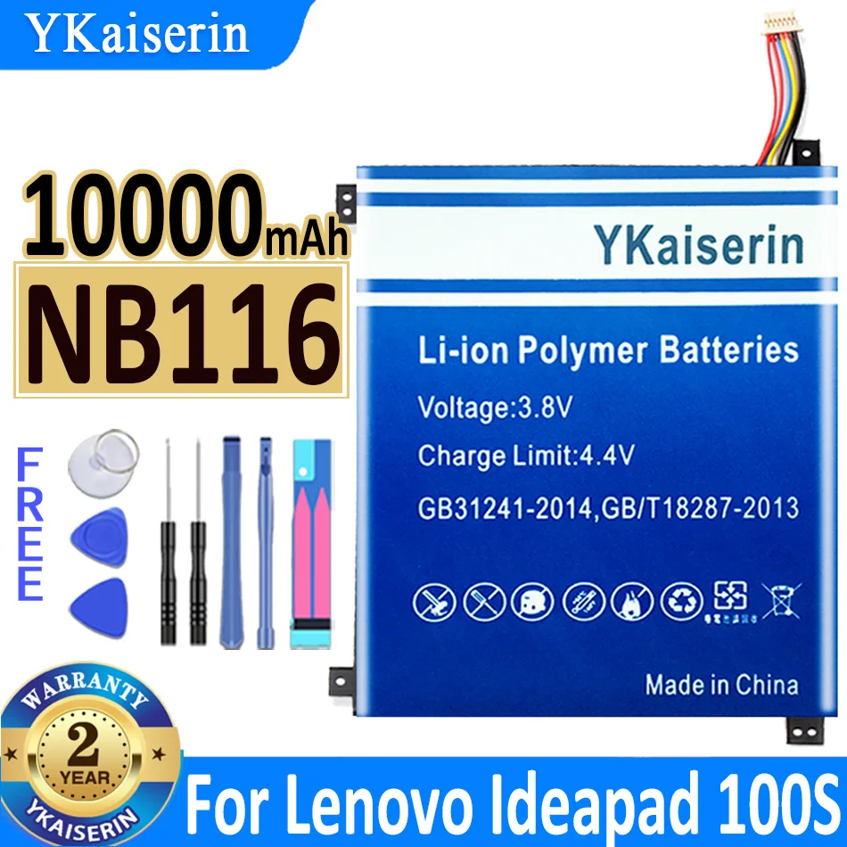 

Аккумулятор ykaisin NB116 NB 116 Для Lenovo Ideapad 100S 100S-11IBY 100S-80R2S Series 0813001 1ICP4 145-2 0813001 5B10K37675