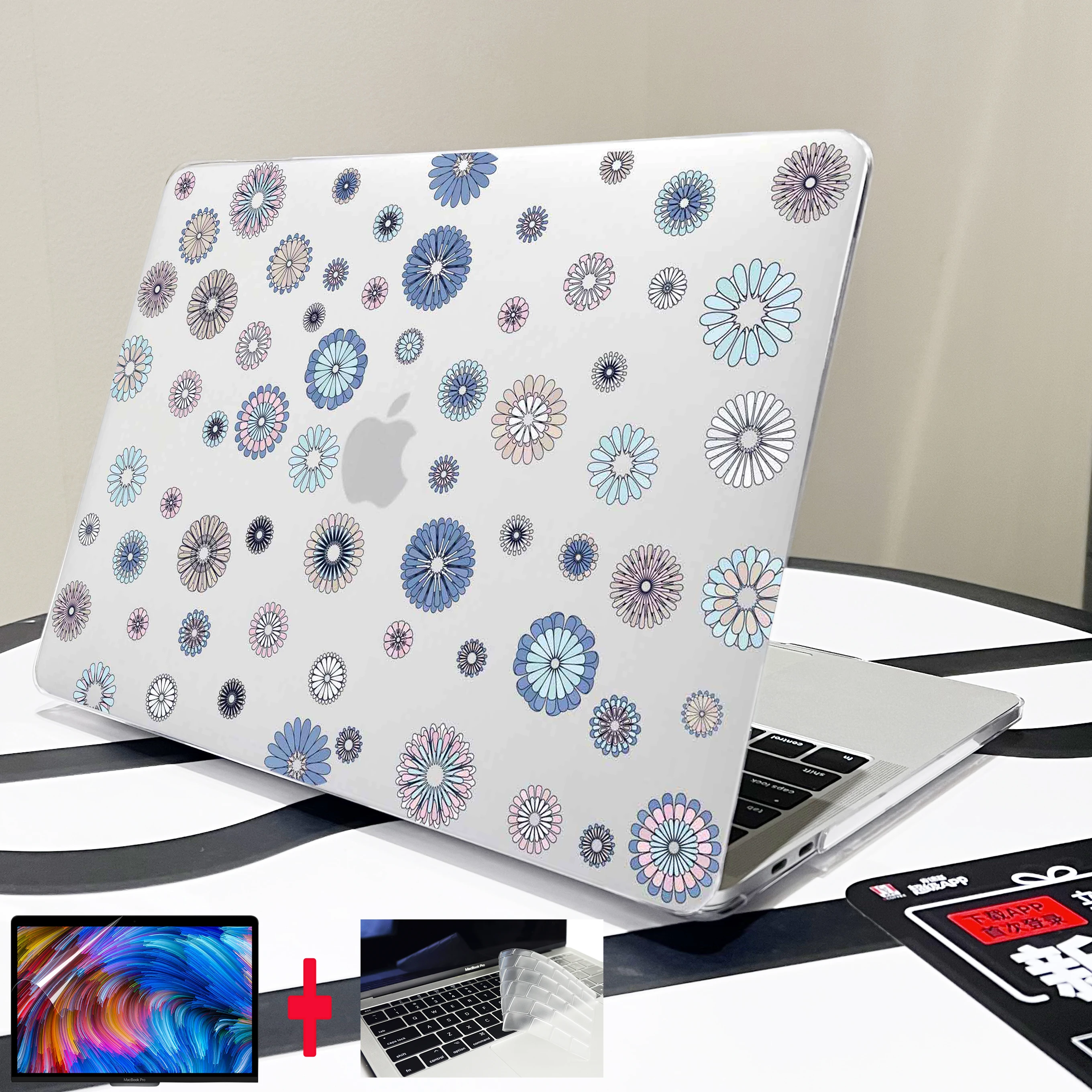 

Для MacBook 2022 Pro Air 13 15 M2 M1 Chip A2941 A2681 A2338 A2337 A2179 чехол MacBook Pro 14 16 дюймов A2779 A2780 Hardshell Cover