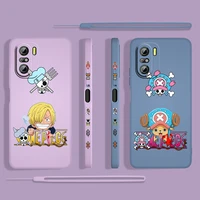 cute anime onepiece for xiaomi redmi k50 gaming 10x 9 9a 9t 9at 8 8a 7 6a 5a 4x pro 4g 5g liquid left rope phone case cover capa