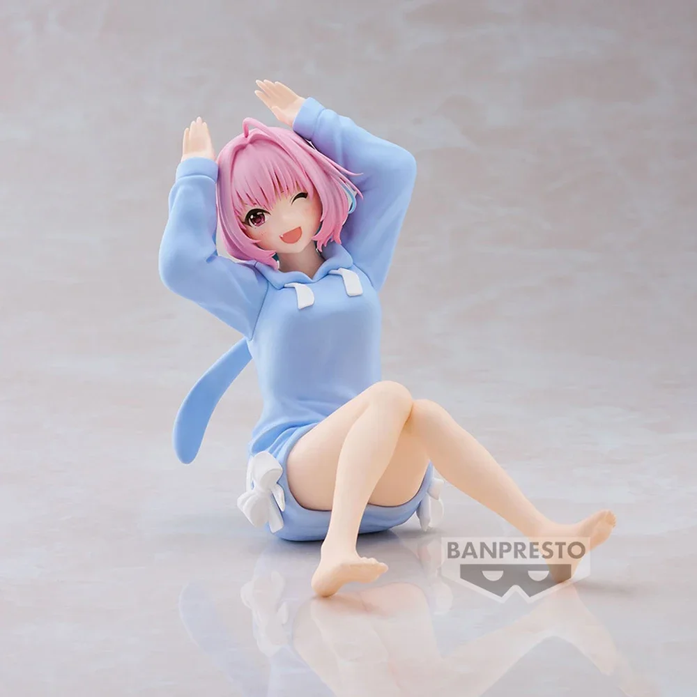 Фото Оригинальная Bandai Relax Time Yumemi Riamu The Idolm@ster Cinderella Girls 10 см Kawaii аниме фигурка модель коллекционные игрушки №2