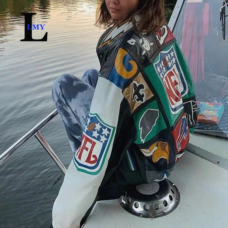 2024 винтажная бейсбольная одежда с принтом университетские куртки-бомберы на