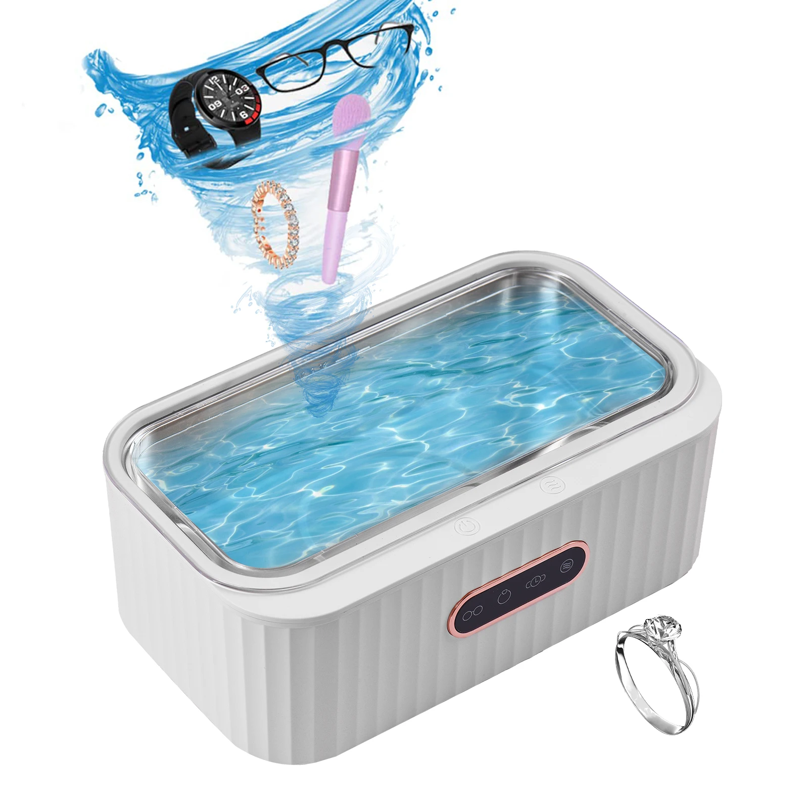 

Ультразвуковой очиститель для ювелирных изделий и очков, 400 мл