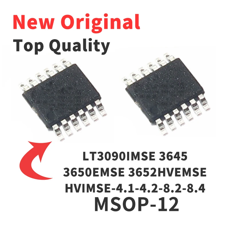 

1 Pieces LT3652EMSE LT3650EMSE-8.4 LT3650EMSE-8.2 LT3650EMSE-4.2 LT3650EMSE-4.1 LT3645EMSE LT3090EMSE LT3650HVIMSE MSOP12 Chip